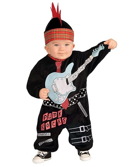 Disfraz de Bebe Punk Rocks.