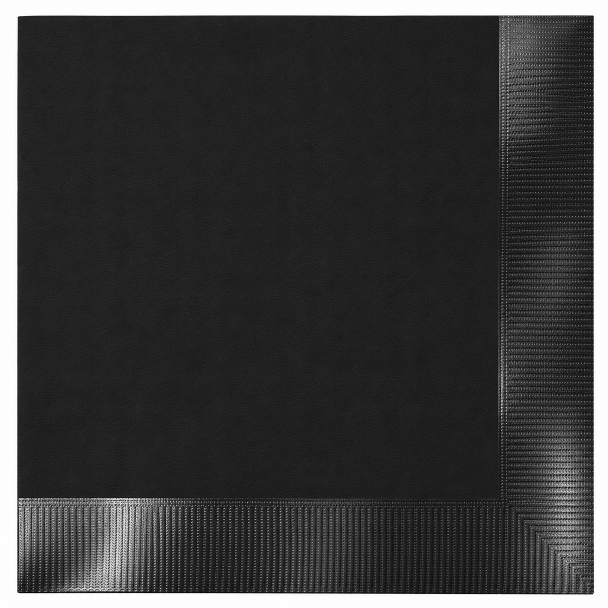 Servilleta Borde Metal NEGRO X12