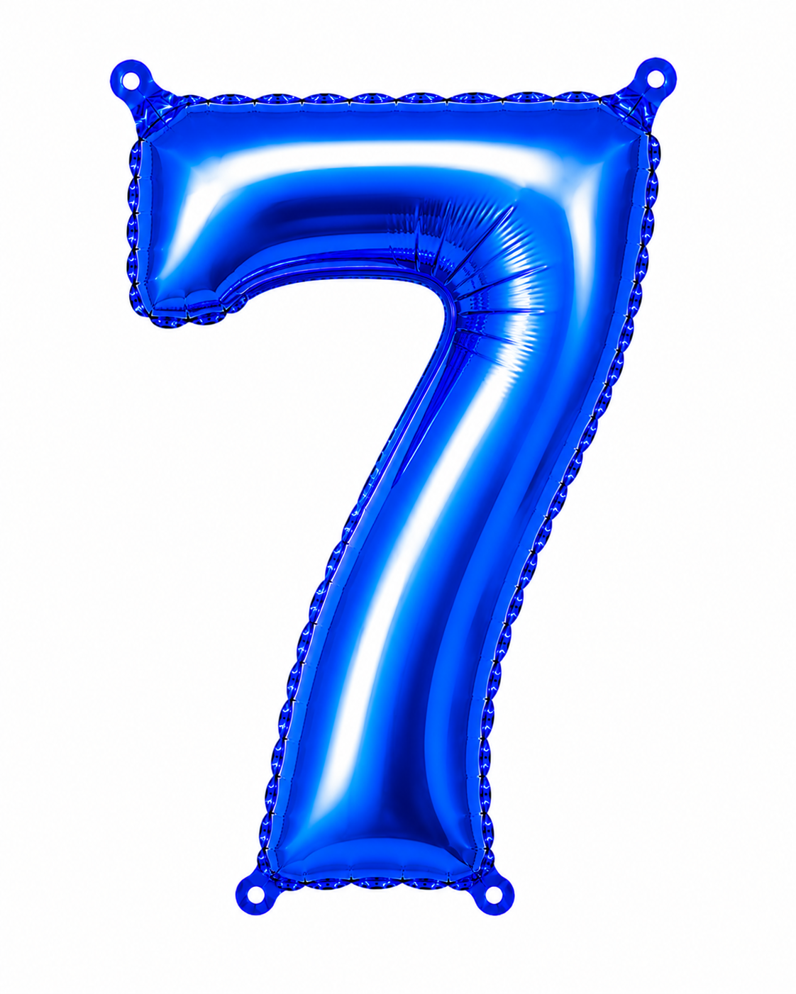 GLOBO DE NUMERO 7 AZUL DE 32"