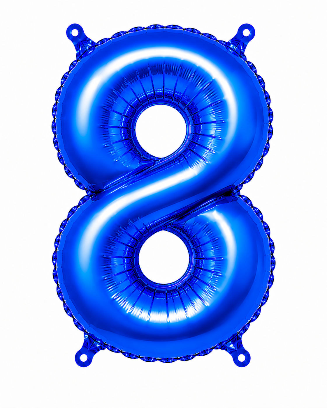 GLOBO NUMERO 8 AZUL DE 32"