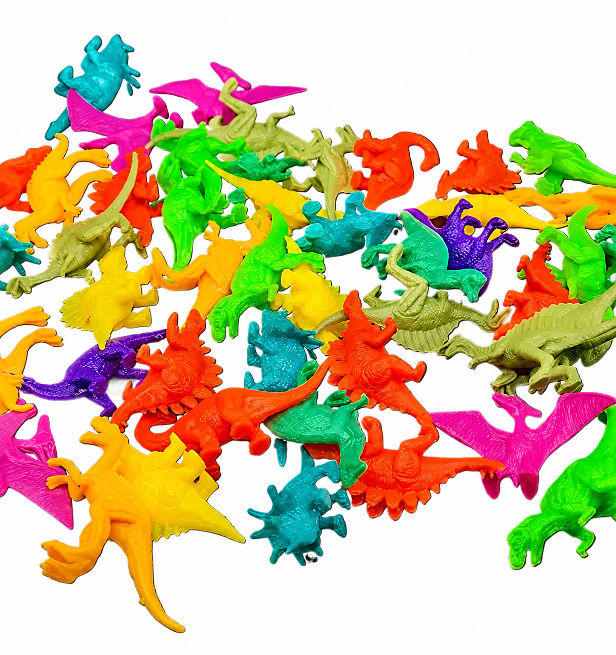 MINI DINOSAURIOS SURTIDOS DE COLORES X10 APROX