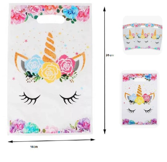 Bolsas Para Dulces Unicornio, 6 unidades