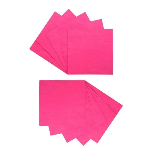 Servilletas Fucsia, 10 unidades.