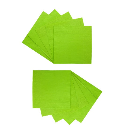 Servilletas Verde, 10 unidades.