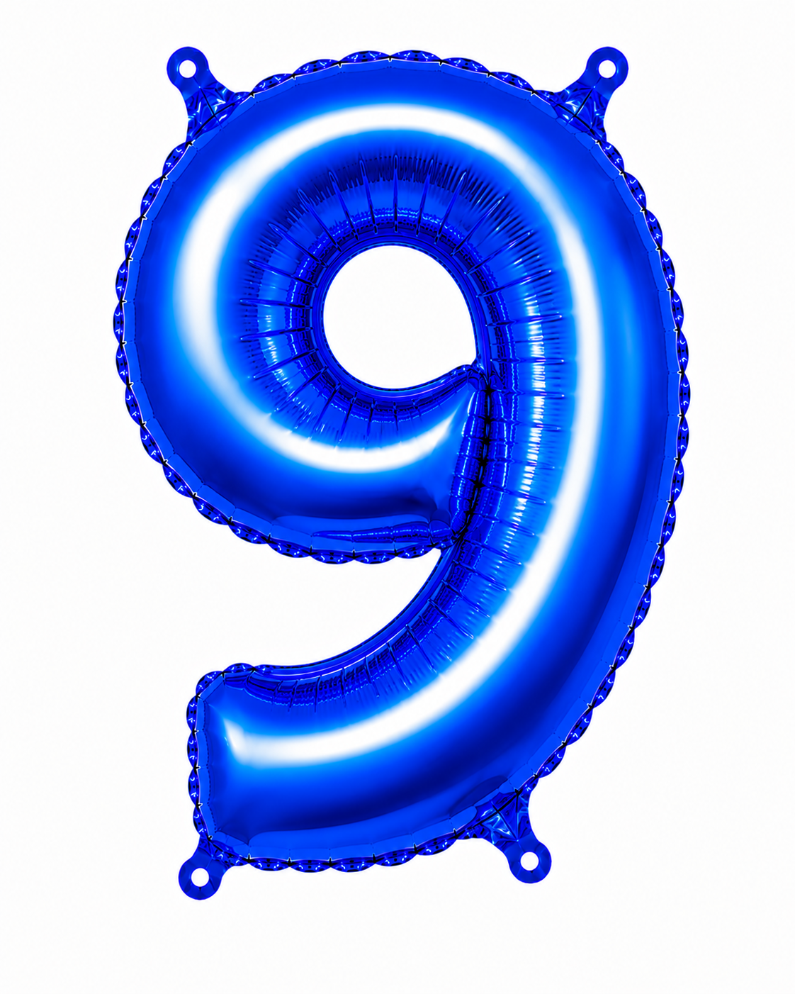 NUMERO DE GLOBO 9 AZUL 32"