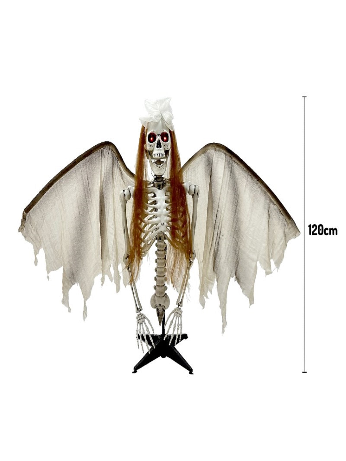Animatronics Esqueleto Novia con Alas 120 cm - Don Cotillón