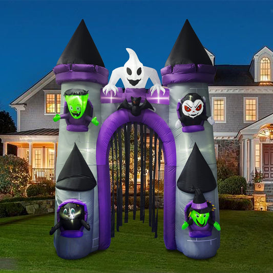 CASTILLO HALLOWEEN INFLABLE LED 270CM 1PCS
