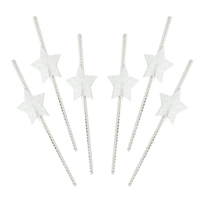 BOMBILLA PAPEL X6 ESTRELLA PLATA