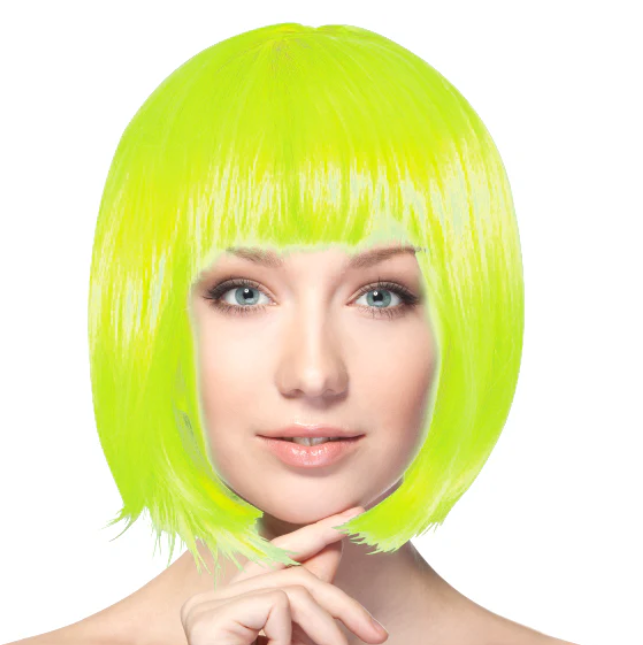 PELUCA LAZY FLUOR AMARILLA