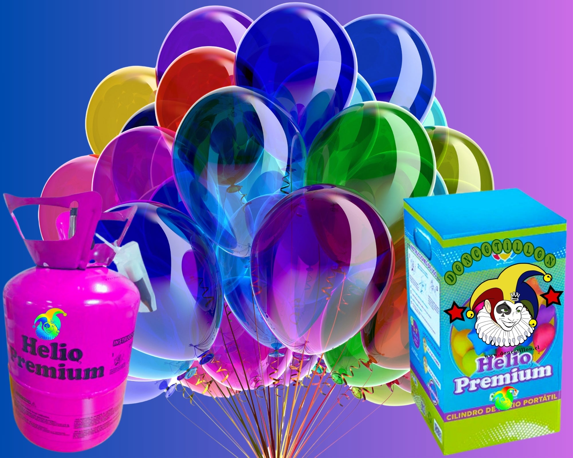 Helio Tanque Oferta para 30 globos – Don Cotillón