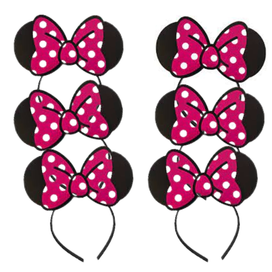 Cintillo Minnie Mouse x 6unidades.
