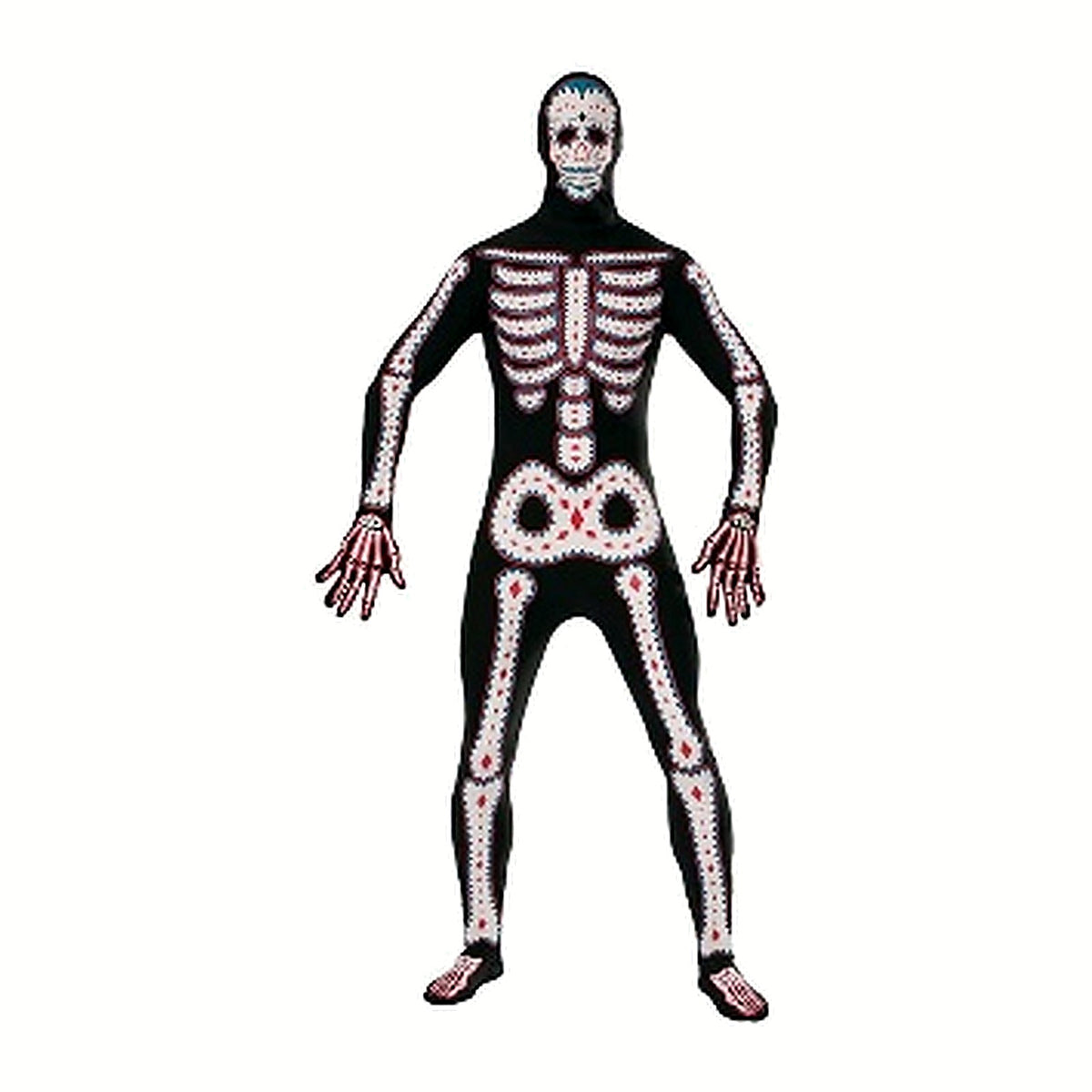 Traje Segunda Piel Día de los Muertos Adulto