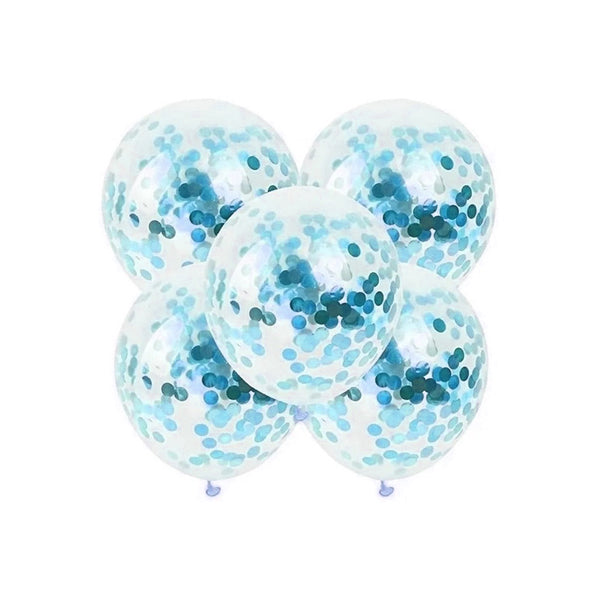 Globo confeti celeste x 12 r 12