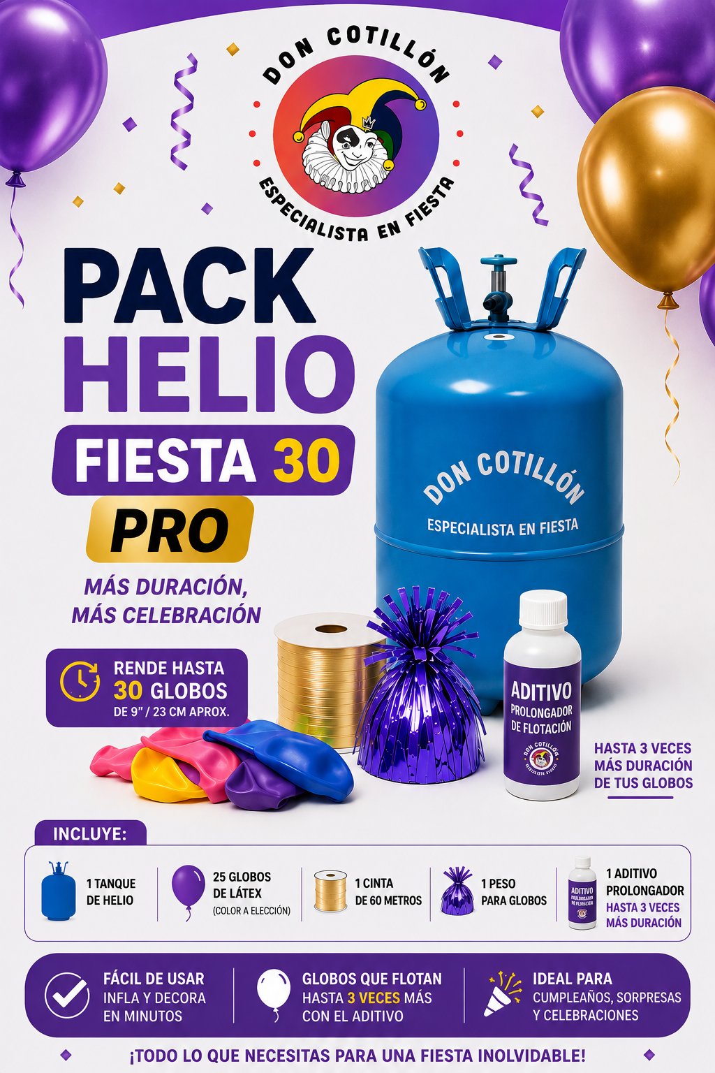 Pack Helio fiesta 30 PRO 🏆MÁS VENDIDO