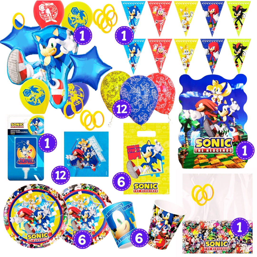 Pack Cumpleaños Sonic