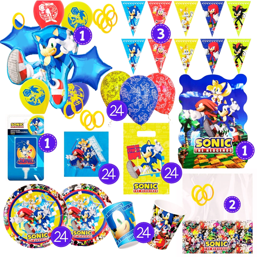 Pack Cumpleaños Sonic