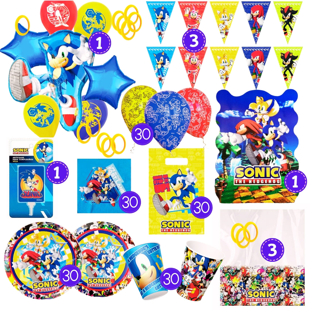 Pack Cumpleaños Sonic