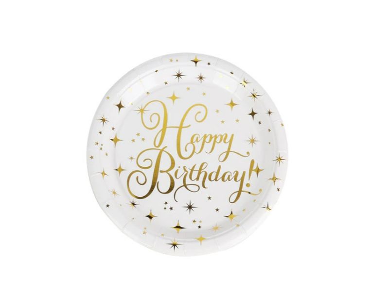 Plato Happy Birthday - 10 Unidades