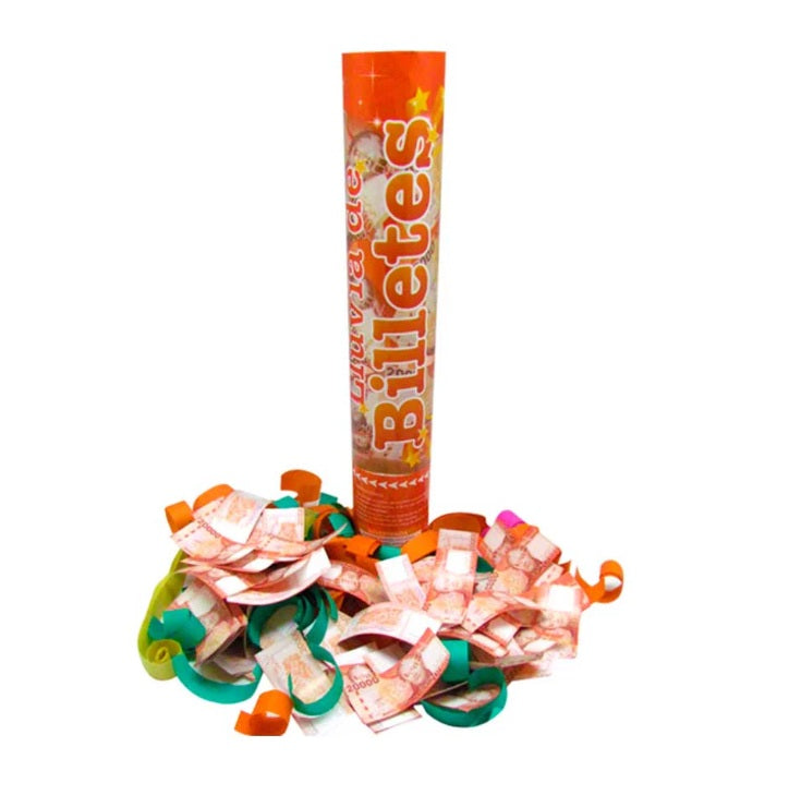 PACK 100 Cañon Confeti Dinero 30cm