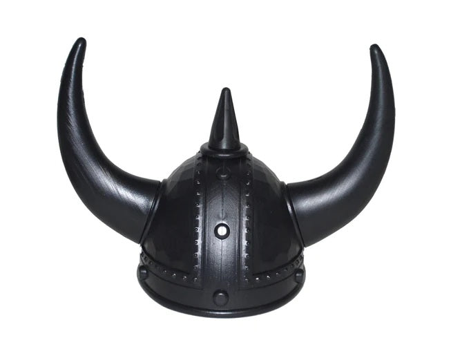 Casco Vikingo con Dos Cuernos de Plástico.