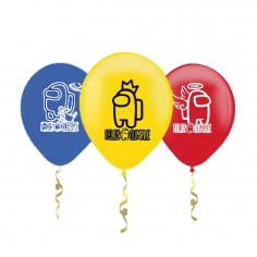 Set 12 globos Among Us