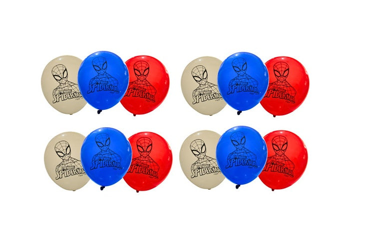 Globos de Latex Spider Man x 12 unidades R12