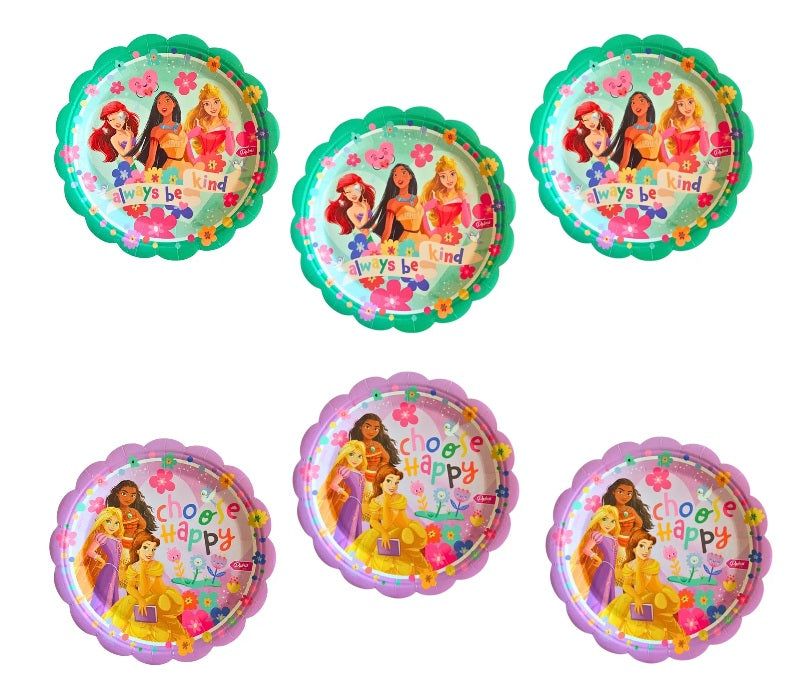 Platos Princesas Disney x 6unidades.