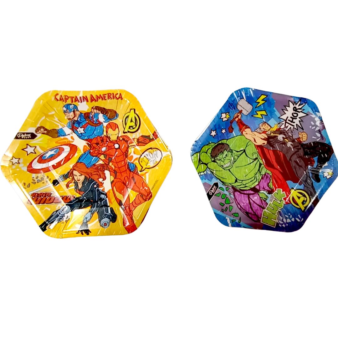Platos Avengers 6 unidades