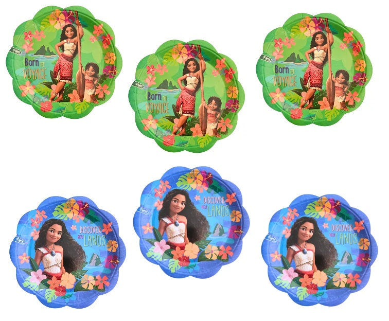 Platos Moana x 6unidades.