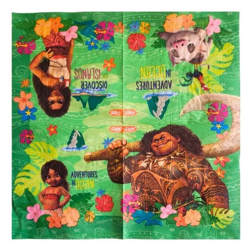 Servilletas Moana x 12unidades.