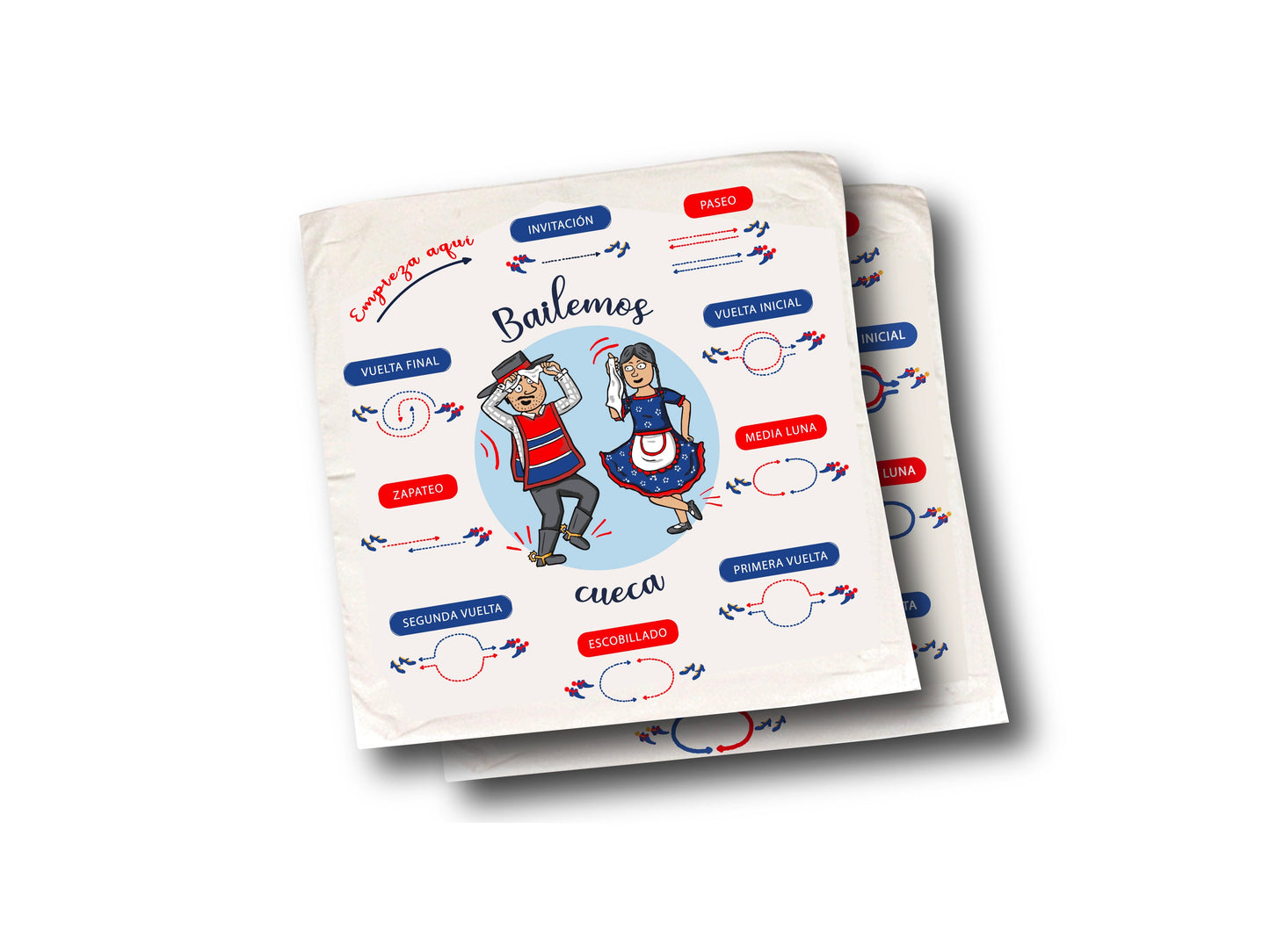 Pañuelo De Cueca 35X35Cm