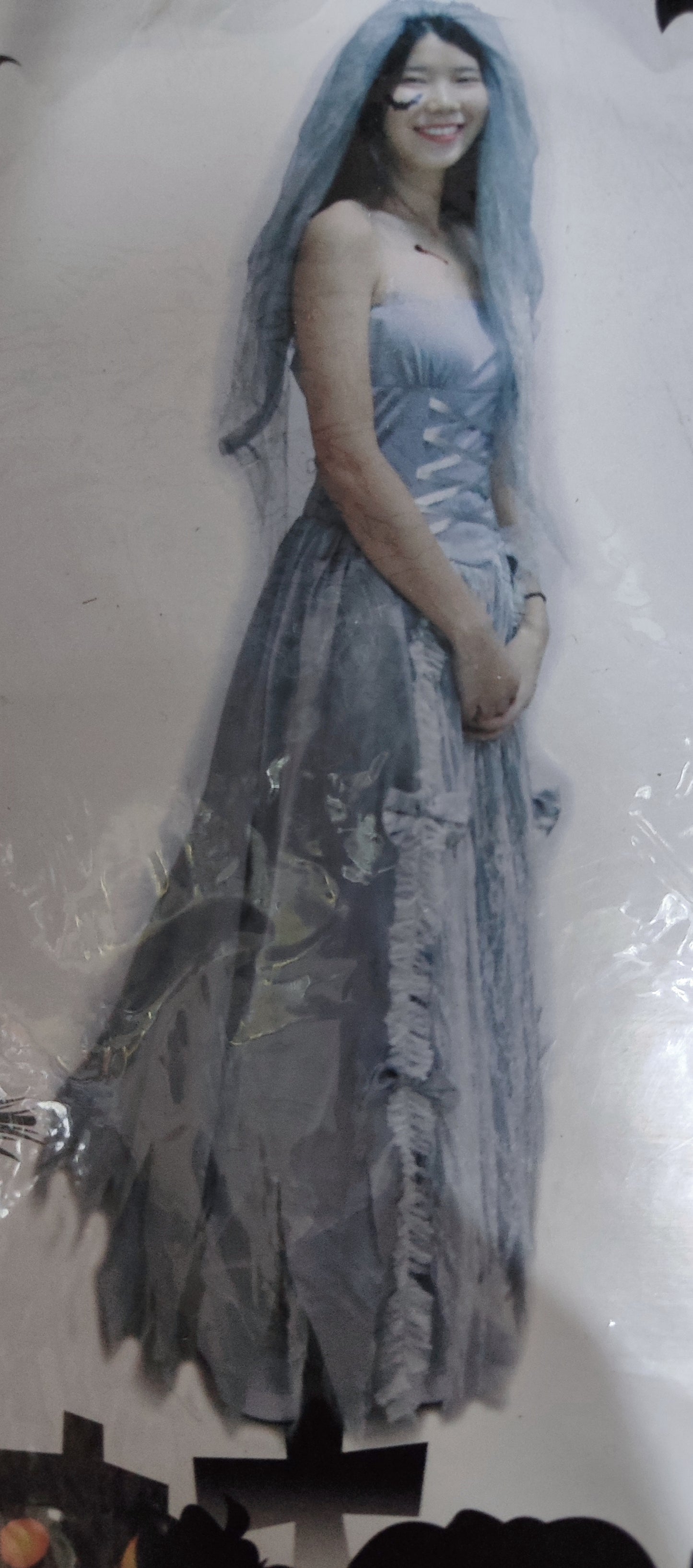 Disfraz Mujer Novia, Celeste