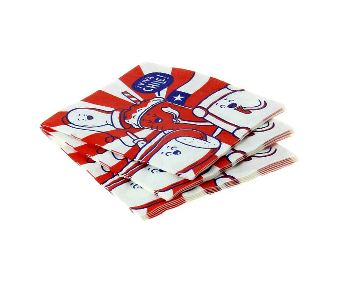 Servilletas Dieciocheras De Chile Ingesman 33x33cm x10