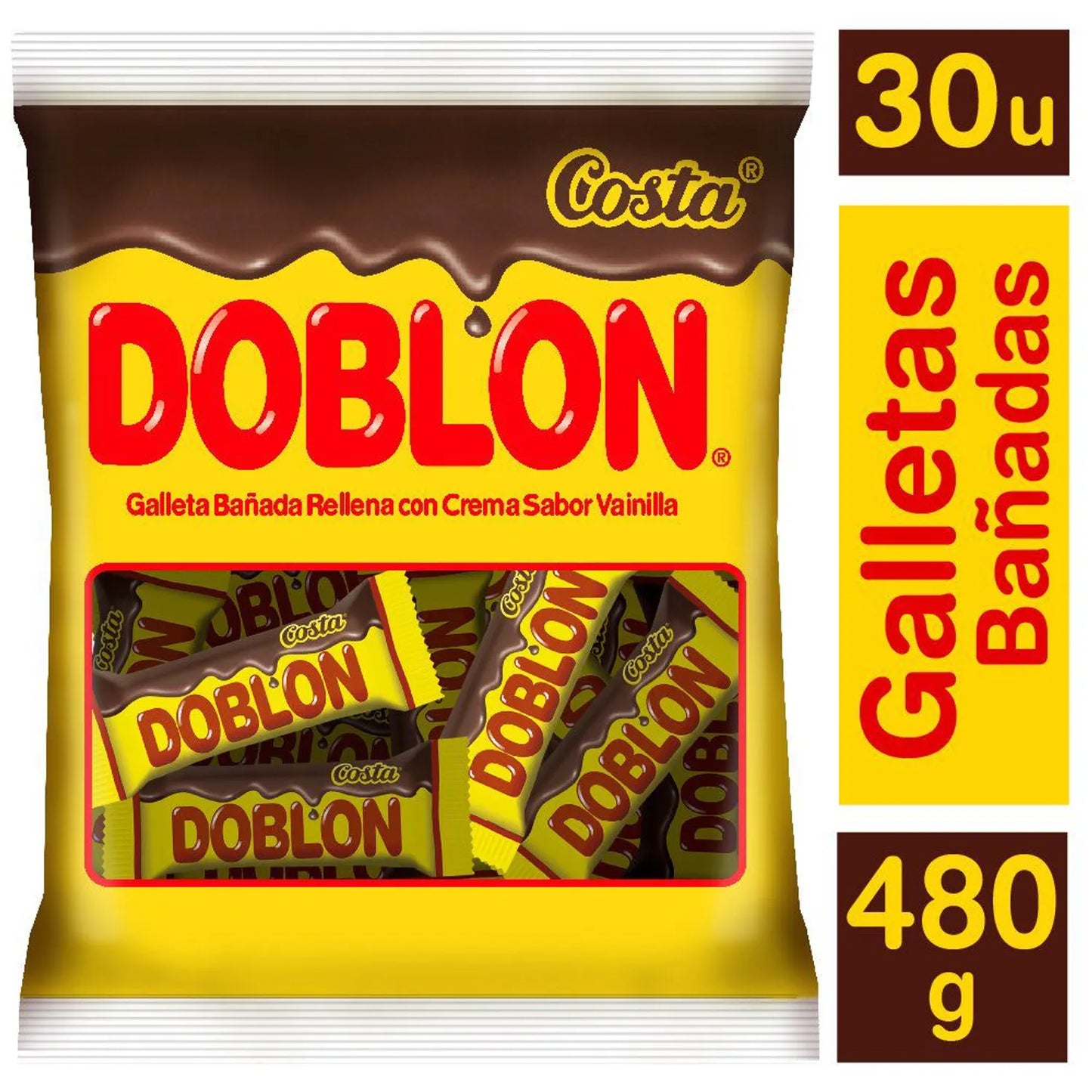 Snack Oblea chocolate Doblon 30 Un