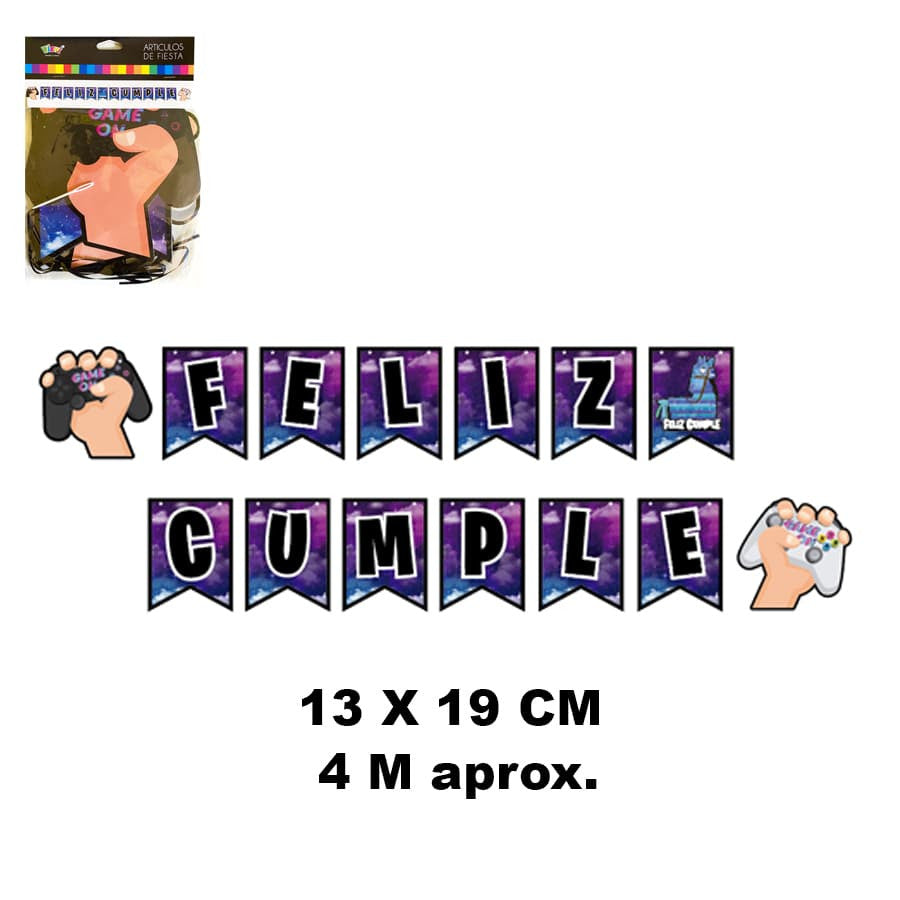 Banner Feliz Cumpleaños Gamer