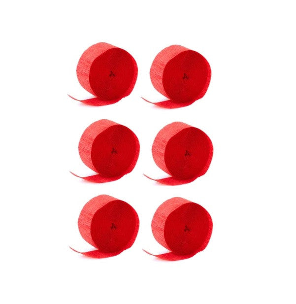 Festón Rojo x6