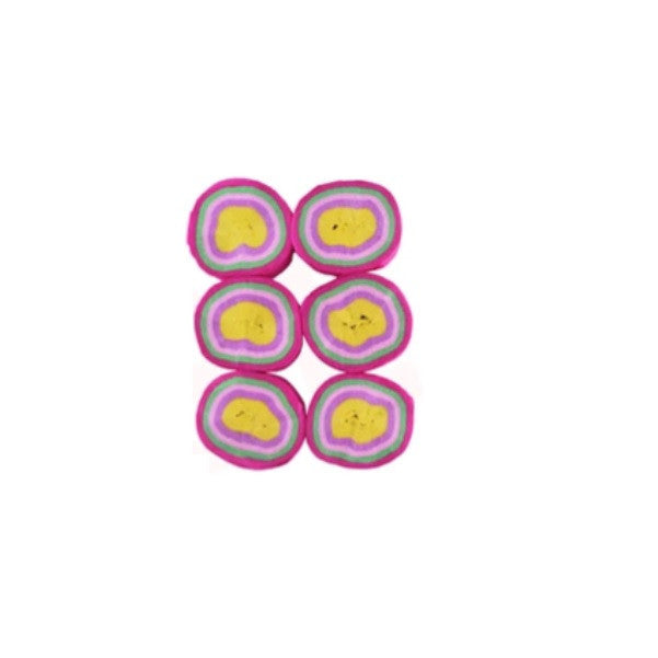 Festón Fucsia Amarillo colores x6