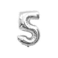 Globo Número Metalizado 1Metro