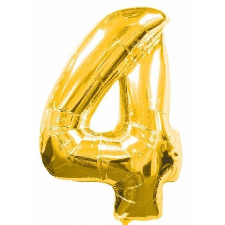 Número Metálico 70 centimetros Dorado