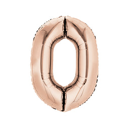 Número 0 Metálico 81 Cm Rose Gold