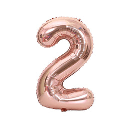 Número 2 Metálico 81 Cm Rose Gold