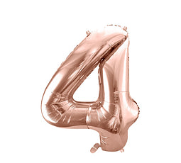 Número 4 Metálico 81 Cm Rose Gold