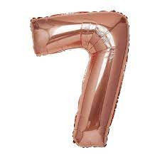 Número 7 Metálico 81 Cm Rose Gold