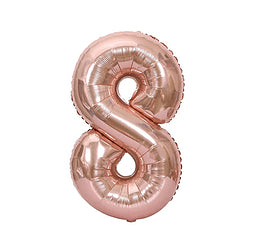 Número 8 Metálico 81 Cm Rose Gold