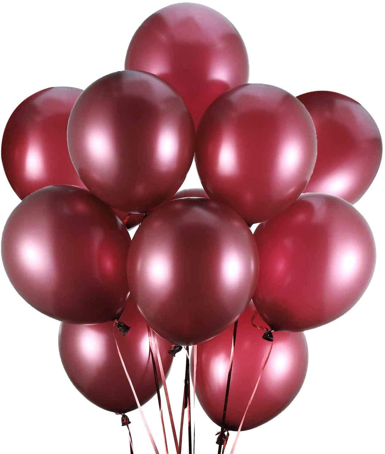 Globo Látex 50 Unidades R9 Burdeo