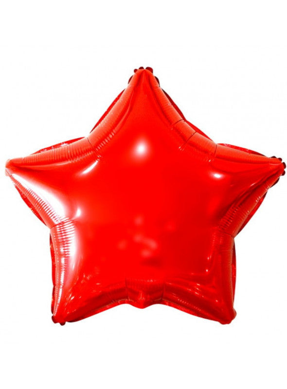 Globo Estrella Rojo Metalizado 18"