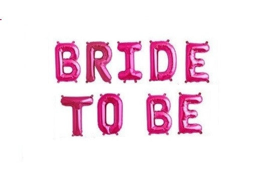 Pack Globos BRIDE TO BE Fucsia