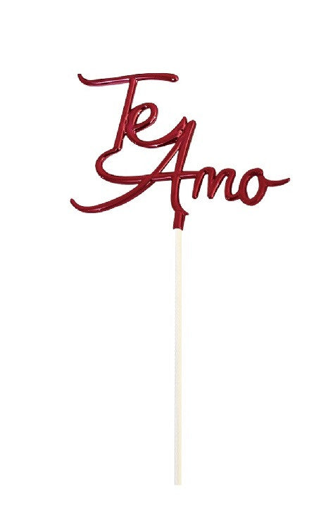 Topper Te Amo Rojo
