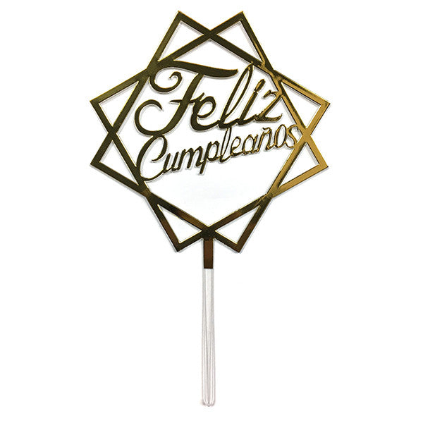 Topper F/C Cuadros Dorado