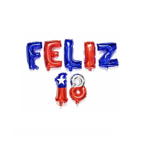 Globos Metalizado Feliz 18
